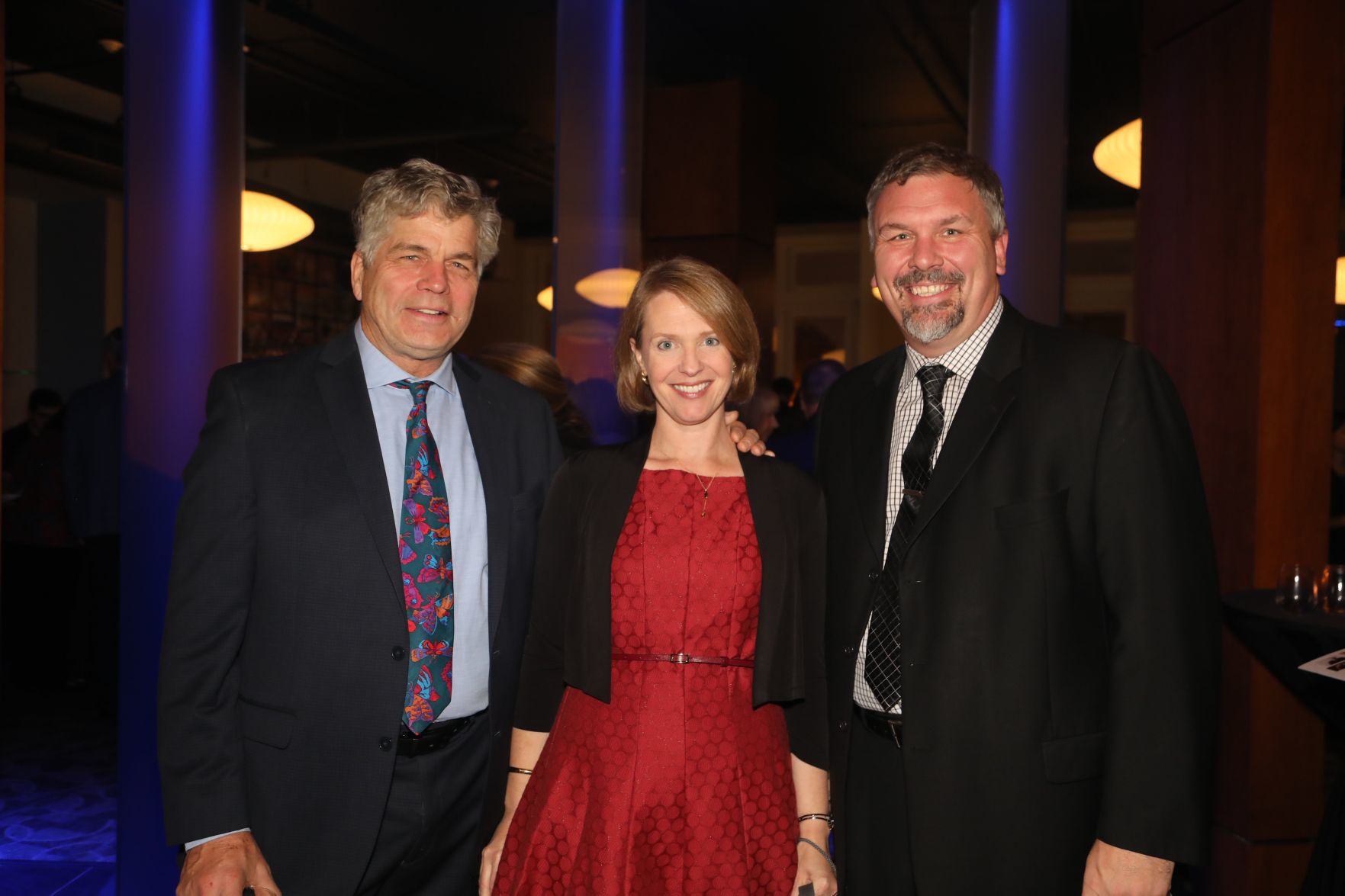 Mark Gorman, Karin Hagaman, President and CEO Grand Center, Chris Hansen, executive director .Zack
